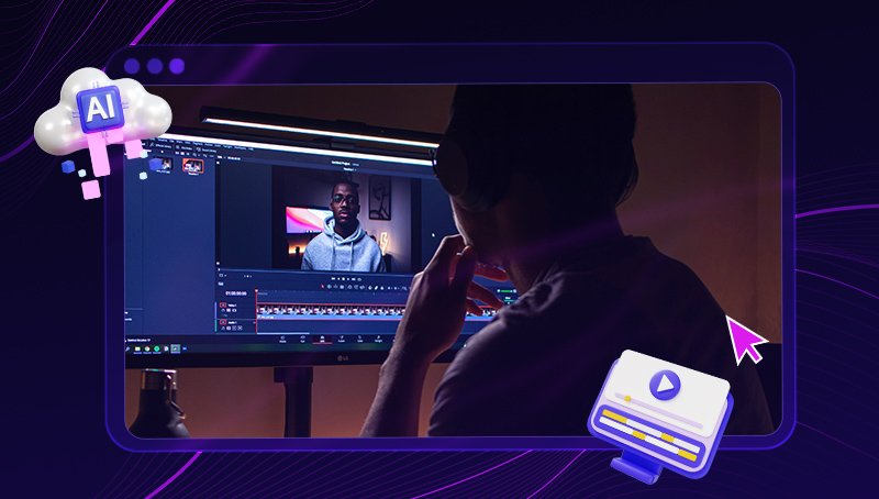 Developer using DeepSeek AI for coding help on a large monitor
